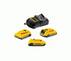 DCB115D3-QW - KIT 3 BATERÍAS CARRIL XR 18V LI-ION 2AH Y CARGADOR XR 10,8V - 14,4V - 18V CARRIL LI-ION