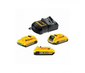 DCB115D3-QW - KIT 3 BATERÍAS CARRIL XR 18V LI-ION 2AH Y CARGADOR XR 10,8V - 14,4V - 18V CARRIL LI-ION