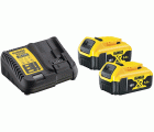 DCB115P2-QW - Kit 2 Baterías XR 18V 5,0Ah y Cargador XR 10,8V - 14,4V - 18V