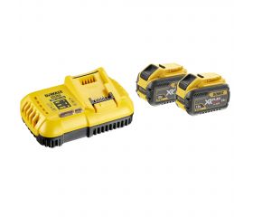 DCB118X2-QW - KIT 2 BATERÍAS CARRIL XR FLEXVOLT 54V/18V LI-ION 9AH Y CARGADOR XR FLEXVOLT