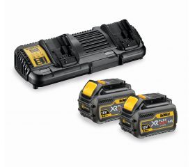 DCB132T2-QW - 18/54V XR FLEXVOLT 6AH BATTERY X 2 AND DUAL CHARGER STARTER KIT