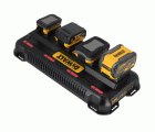 DCB1404-QW - Cargador 4 Puertos XR FLEXVOLT: 54V - 18V -  12V carril Li-Ion (4x4A)