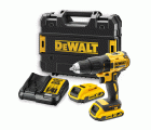 DCD777D2T-QW - Taladro Atornillador sin escobillas XR 18V 13mm con batería Li-Ion 2,0Ah y maletín