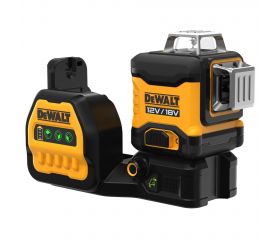 DCE089D1G18-QW Nivel Láser autonivelante VERDE de 3 líneas 360° XR 18V/12V con batería 18V Li-Ion 2Ah