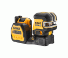 DCE822D1G18-QW Nivel Láser autonivelante VERDE de líneas en cruz + 2 puntos XR 18V/12V con batería 18V Li-Ion 2Ah