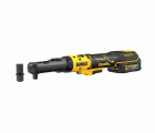 DCF510E2G-QW - Llave de Carraca sin escobillas 1/2‘’ y 3/8’’ XR 18V POWERSTACK compacta engomada