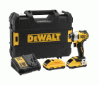 DCF809L2T-QW - Atornillador de Impacto sin escobillas 18V con 2 baterías Li-Ion 3,0Ah