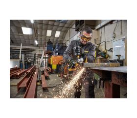 DCG404N-XJ - Mini-Amoladora sin escobillas XR 18V 125mm sin cargador/batería con interruptor hombre-muerto estilo neumático, Arranque Suave, Freno, Embrague