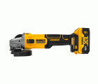 DCG407M2T-QW - Mini-Amoladora sin escobillas XR 18V 125mm con 2 baterías Li-Ion 4Ah con maletín TSTAK