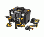 DCK355P2T-QW - KIT 18V: DCD800 Taladro Atornillador + DCH172 Martillo + DCG405 Amoladora + 2 Baterías DCB 184 XR 18V Li-Ion 5Ah + Maletín TSTAK VI