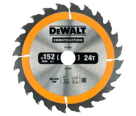DT1930-QZ - Hoja para construcción 152 x 20mm 24T (AC)
