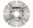 DT20455-QZ - Doble disco de diamante para corte en seco con borde segmentado 115mmx22.2mm, para materiales de construcción