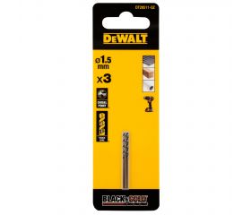DT20511-QZ - 3 Brocas Black&Gold 1.5mm