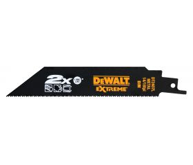 DT2407L-QZ - Hoja de sierra sable bi-metal Extreme 2X, longitud: 152mm, paso de diente: 1.8-1.4mm para metal