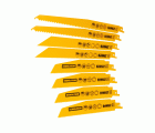 DT2442-QZ - Juego de 8 hojas de sierra sable segmentada: 2x DT2301 + 2x DT2303 + 2x DT2353