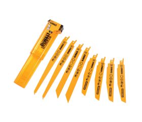 DT2442-QZ - Juego de 8 hojas de sierra sable segmentada: 2x DT2301 + 2x DT2303 + 2x DT2353