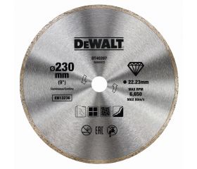 DT40207-QZ - Disco de corte de diamante 230mm x 22.2mm