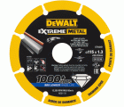 DT40251-QZ - Disco de corte con borde diamantado Extreme Metal 115x1.3x22.3mm