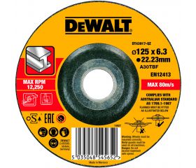 DT43917-QZ - Disco de desbaste concavo para metal con grano profesional de óxido de alumínio
