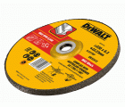 DT43919-QZ - Disco de desbaste concavo para metal con grano profesional de óxido de alumínio 230 x 6.3 x 22.23mm