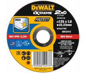 DT43932-QZ - Disco de corte plano EXTREME® Fast Cut para INOX