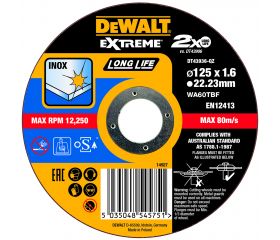 DT43936-QZ - Disco de corte plano EXTREME® Long Life para INOX
