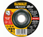 DT43940-QZ - Disco de corte concavo EXTREME® para metal con grano industrial de óxido de alumínio 115 x 2.8 x 22.23mm