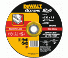 DT43943-QZ - Disco de corte concavo EXTREME® para metal con grano industrial de óxido de alumínio 230 x 2.8 x 22.23mm
