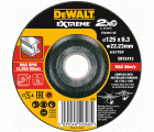 DT43947-QZ - Disco de desbaste concavo EXTREME® para metal con grano industrial de óxido de alumínio 125 x 6.3 x 22.23mm
