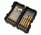 DT50050-QZ - Juego de 10 Brocas Impact Torsion TITANIUM