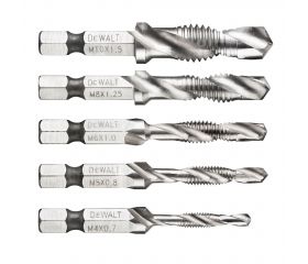 DT50060-QZ - Kit de Brocas Roscada Métrica X: 5 unids (M4, M5, M6, M8 y M10)