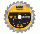 DT99571-QZ - Hojas para Sierra Circular Estacionaria XR EXTREME RUNTIME 250mm x 30mm 24D