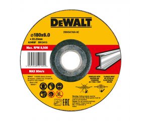 DW4547AIA-AE - Disco de desbaste cóncavo para metal 180 x 6 x 22.23 mm