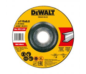 DWA4514IA-AE - Disco de desbaste cóncavo para metal 115 x 6 x 22.23 mm