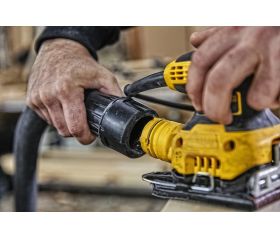 DWE6411Z-IT - Lijadora Orbital 230W - 1/4 hoja con acoplamiento para persianas de madera