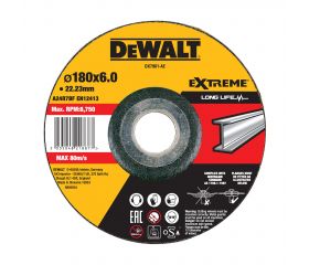 DX7961-AE - Disco de desbaste concavo para metal 180 x 6 x 22.23mm