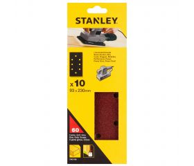HOJAS DE LIJA 1/3 (93 X 230MM) CON PERFORACIÓN BLACK&DECKER - MADERA, PINTURA Y BARNIZ