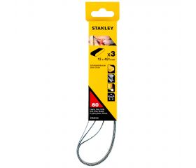 3 Cintas para lima eléctrica 13 x 451mm. Grano 60.