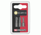 Juego de 3 puntas High Perf' para tornillos Phillips®