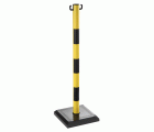 Baliza soporte amarillo y negro