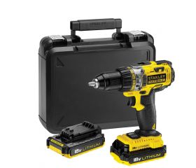 TALADRO ATORNILLADOR 18V Litio 2Ah con maletín