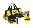 MARTILLO SDS-PLUS 18V BRUSHLESS CON 2 BATERÍAS LI-ION 4,0AH