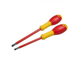 Destornillador de electricista aislado FATMAX® Borneo VDE PZ1x100mm y PZ2x125mm