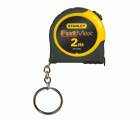 Flexómetro 2mx13mm - flexómetro mini con llavero en contenedor de plástico