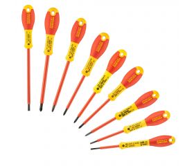 Juego de destornilladores de electricista aislados FATMAX® de 10 Piezas Plana/Pozidrivee/ Phillips