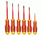 Juego Destornilladores Electricista Aislado 1000v STANLEY® Plano/Pozidriv - 6 Piezas