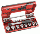 Cofre DBOX vasos 3/8” 6 caras métricas - 18 piezas - J.161DBOX1