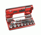 Cofre DBOX vasos 3/8” 12 caras métricas - 18 piezas -14 - J.360DBOX112