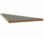 Encimera de angulo madera+inox Jetline+