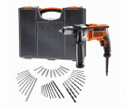 KR806OA-QS - Taladro percutor 850W con 40 accesorios en organizador